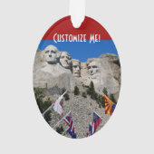 Mount Rushmore  Photo Souvenir Ornament (achterkant)