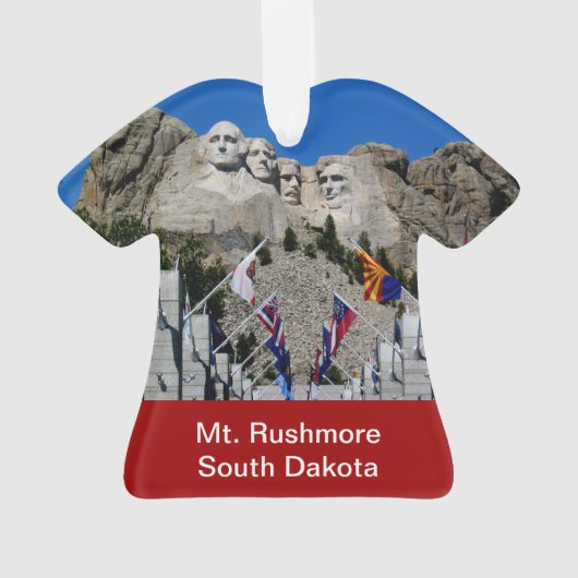 Mount Rushmore Photo Souvenir Ornament (achterkant)