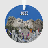 Mount Rushmore  Photo Souvenir Ornament (achterkant)
