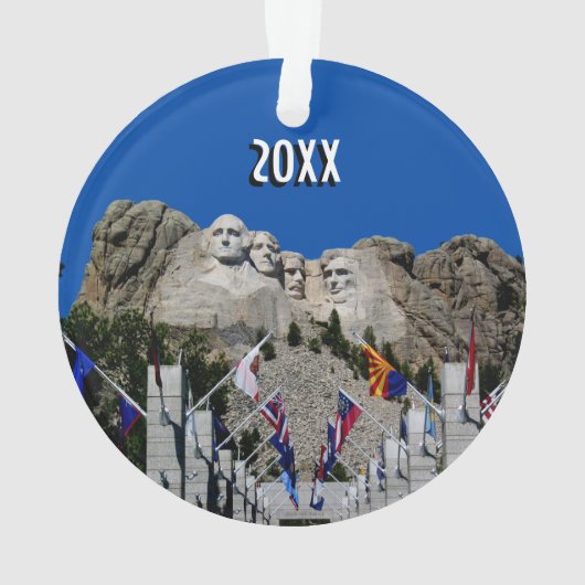 Mount Rushmore  Photo Souvenir Ornament (achterkant)