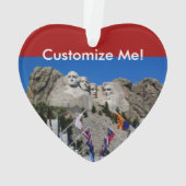 Mount Rushmore  Photo Souvenir Ornament (achterkant)