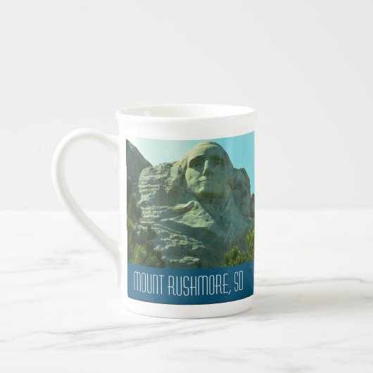 Mount Rushmore Photo Souvenir Porselein Kop (Links)