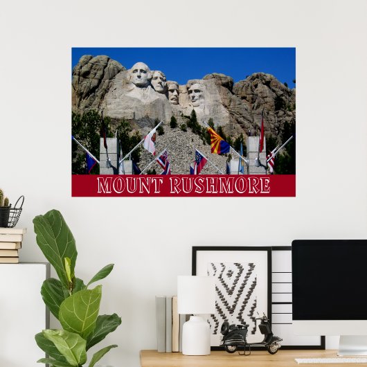 Mount Rushmore  Photo Souvenir Poster (Thuiskantoor)