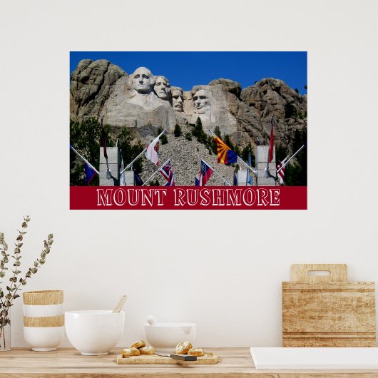 Mount Rushmore Photo Souvenir Poster (Keuken)