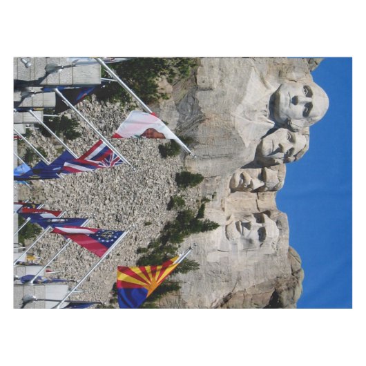 Mount Rushmore Photo Souvenir Tafelkleed (Voorkant (Horizontaal))