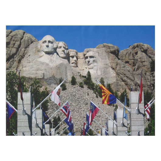 Mount Rushmore Photo Souvenir Tafelkleed (Voorkant (Horizontaal))