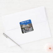 Mount Rushmore Photo Souvenir Vierkante Sticker (Envelop)