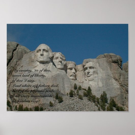Mount Rushmore Poster (Voorkant)