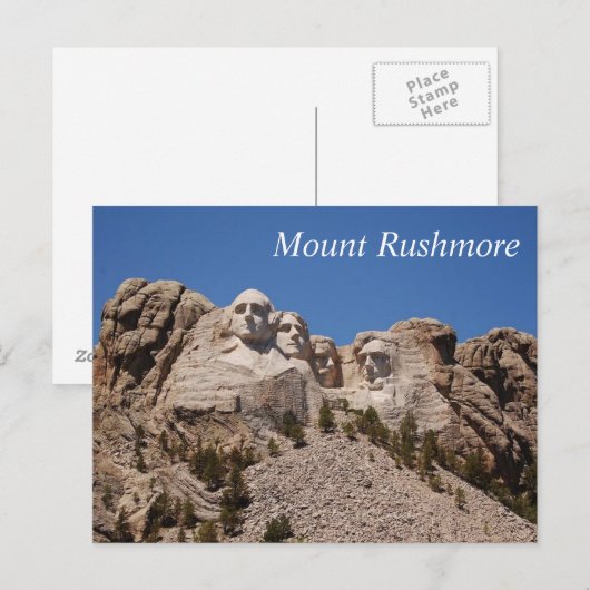Mount Rushmore - prentbrief Briefkaart (Voorkant / Achterkant)