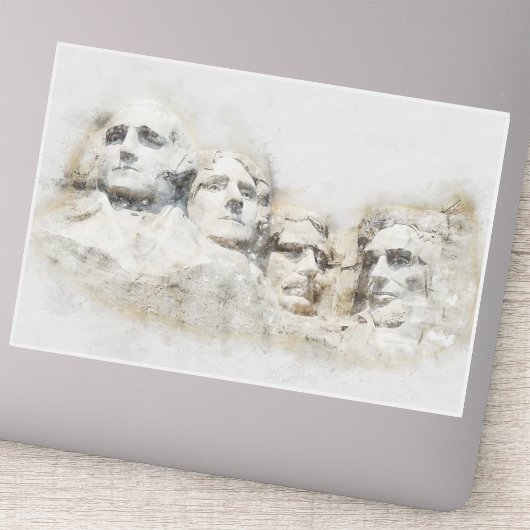 Mount Rushmore Presidentieel Aquarel Kunst Sticker