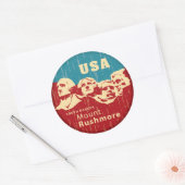 Mount Rushmore Ronde Sticker (Envelop)