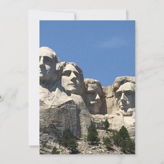 Mount Rushmore Save The Date (Voorkant)