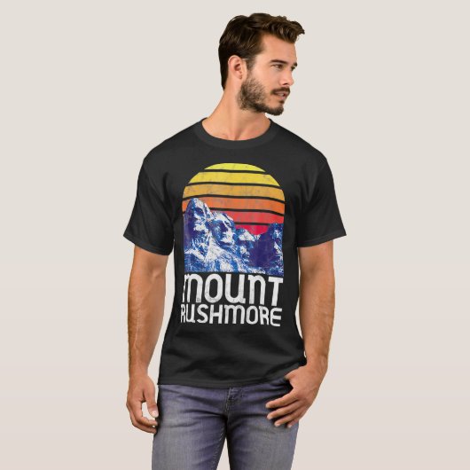 Mount Rushmore Shirt Black Hills South Dakota Nati (Voorkant volledig)