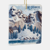 Mount Rushmore Sneeuwkerst Keramisch Ornament (Rechts)