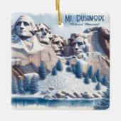 Mount Rushmore Sneeuwkerst Keramisch Ornament (Voorkant)
