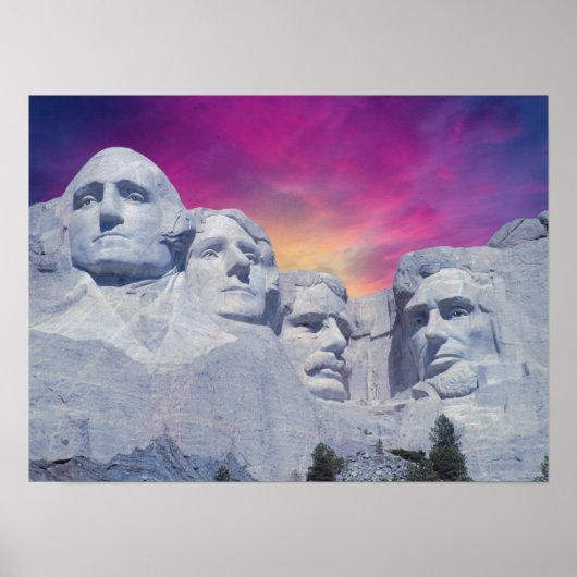 Mount Rushmore, South Dakota, Amerikaanse Presiden Poster (Voorkant)