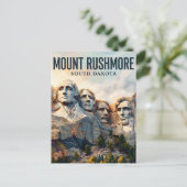 Mount Rushmore South Dakota Briefkaart (Staand voorkant)