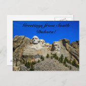 Mount Rushmore, South Dakota Briefkaart (Voorkant / Achterkant)