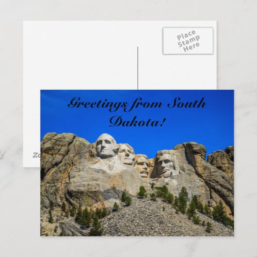Mount Rushmore, South Dakota Briefkaart (Voorkant / Achterkant)