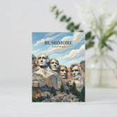 Mount Rushmore South Dakota Briefkaart (Staand voorkant)
