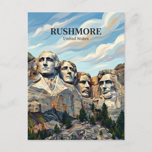 Mount Rushmore South Dakota Briefkaart (Voorkant)