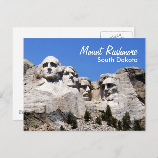 Mount Rushmore South Dakota Briefkaart (Voorkant / Achterkant)