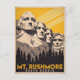 Mount Rushmore, South Dakota Briefkaart