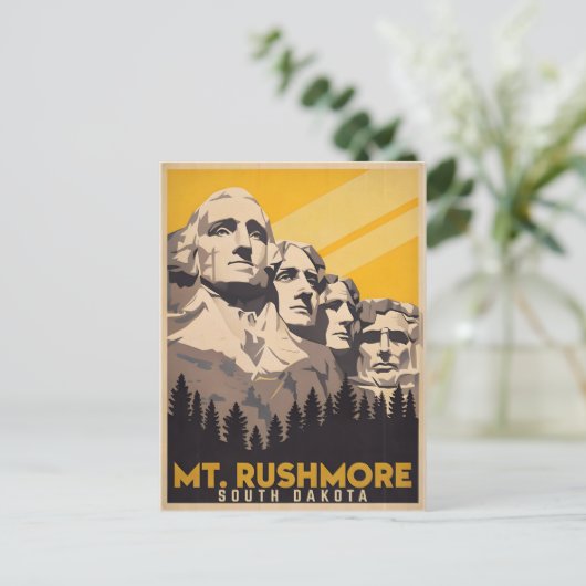 Mount Rushmore, South Dakota Briefkaart (Staand voorkant)