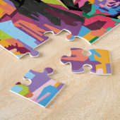 Mount Rushmore South Dakota Colorful Pop Art Legpuzzel (Zijkant)