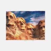 Mount Rushmore South Dakota Fleece Deken (Voorkant (Horizontaal))