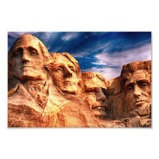 Mount Rushmore South Dakota Foto Afdruk (Voorkant)
