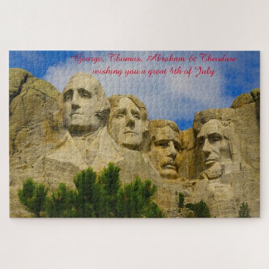 Mount Rushmore South Dakota Jigzaag Puzzle Legpuzzel (Horizontaal)