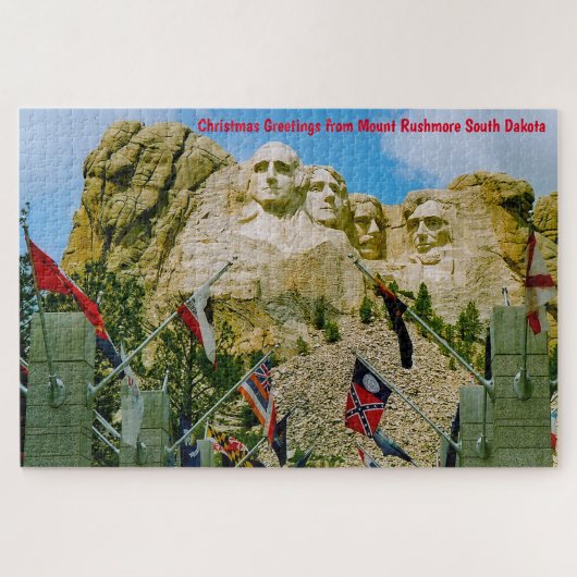 Mount Rushmore South Dakota. Jigzaag Puzzle Legpuzzel (Horizontaal)