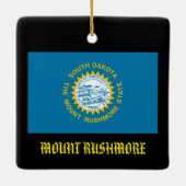 Mount Rushmore South Dakota Keramisch Ornament (Achterkant)