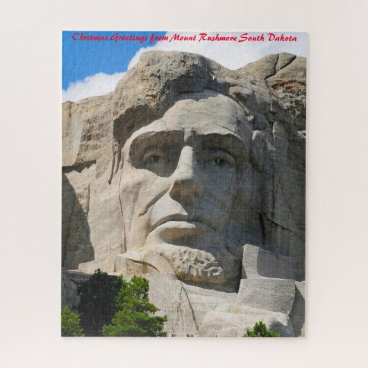 Mount Rushmore South Dakota. kerstcadeautjes Legpuzzel (Verticaal)