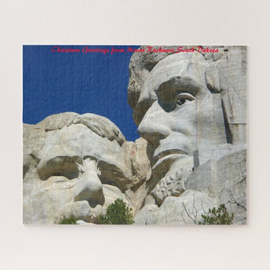 Mount Rushmore South Dakota. kerstcadeautjes Legpuzzel (Horizontaal)