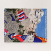Mount Rushmore South Dakota.kerstgroeten Legpuzzel (Horizontaal)