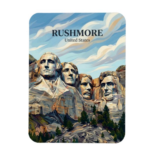 Mount Rushmore South Dakota Magneet (Verticaal)