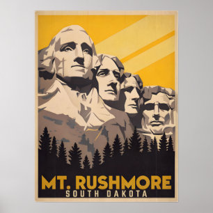 Mount Rushmore, South Dakota Poster