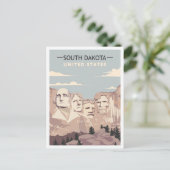 Mount Rushmore South Dakota Reis rond 1940 Briefkaart (Staand voorkant)