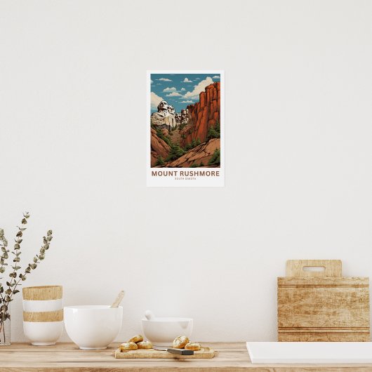 Mount Rushmore South Dakota Reisprint Poster (Keuken)