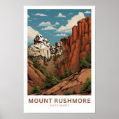 Mount Rushmore South Dakota Reisprint Poster (Voorkant)