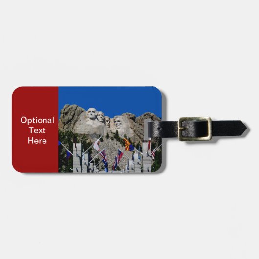 Mount Rushmore South Dakota Souvenir Bagagelabel (Voorkant horizontaal)