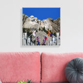 Mount Rushmore South Dakota Souvenir Canvas Afdruk (Insitu (Woonkamer))