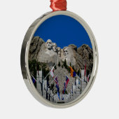 Mount Rushmore South Dakota Souvenir Metalen Ornament (Rechts)