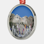 Mount Rushmore South Dakota Souvenir Metalen Ornament (Links)