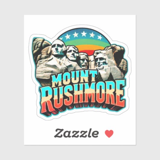 Mount Rushmore, South Dakota Sticker (Vel)