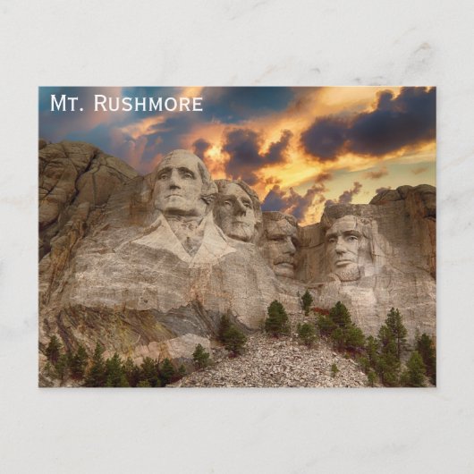 Mount Rushmore South Dakota Travel Photo Briefkaart (Voorkant)