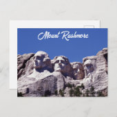 Mount Rushmore South Dakota Travel Photo Briefkaart (Voorkant / Achterkant)