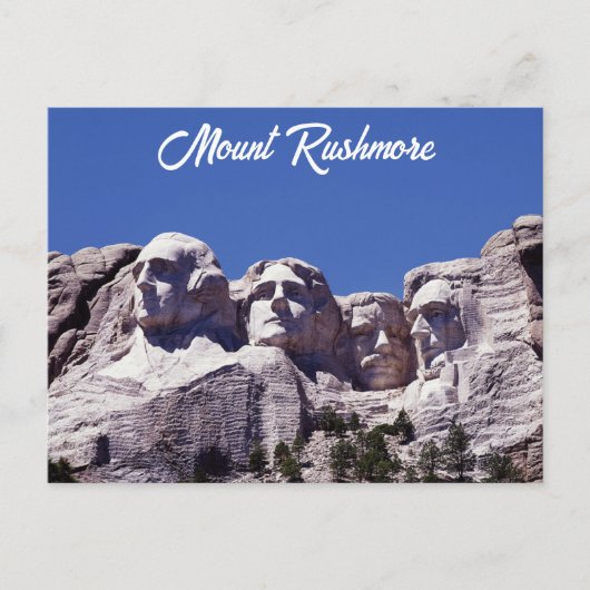 Mount Rushmore South Dakota Travel Photo Briefkaart (Voorkant)